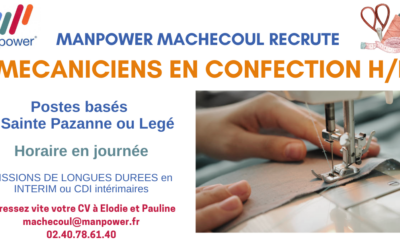 Recrutement Mécaniciens.nes en Confection